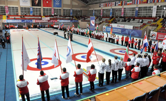 Erzurum'da curling heyecan!