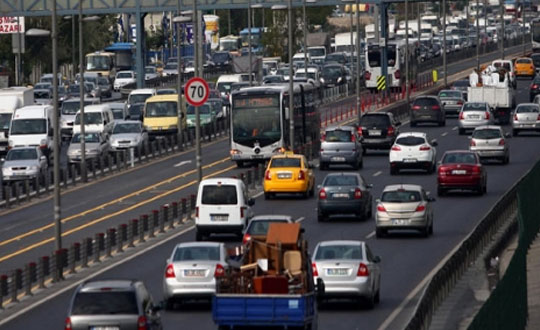 stanbul'da baz yollar  trafie kapatlacak