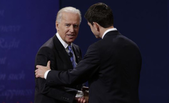 Biden ve Ryan kozlarn paylat