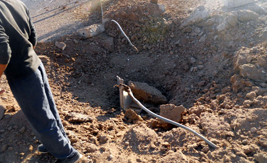 Mardin'de polis aracna saldr