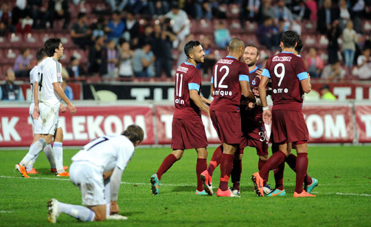 Trabzonspor'dan farkl galibiyet