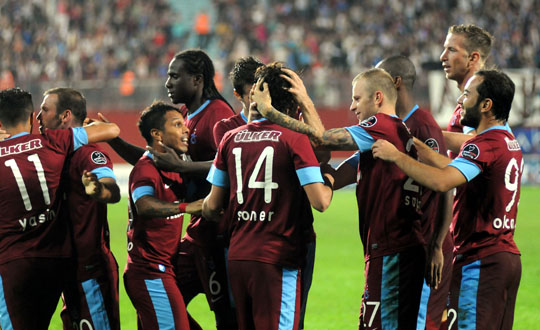 Trabzonspor, nn'de 3 puan aryor