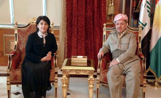 Leyla Zana'dan Barzani'ye ziyaret