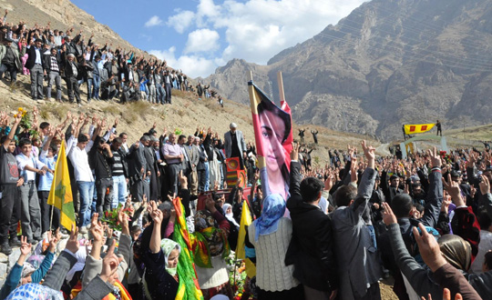 Hakkari'de PKK'l cenazesinde olay kt