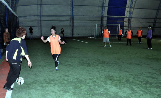 Tunceli'de kadnlarn futbol ile imtihan