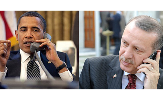 Erdoan'dan Obama'ya tebrik