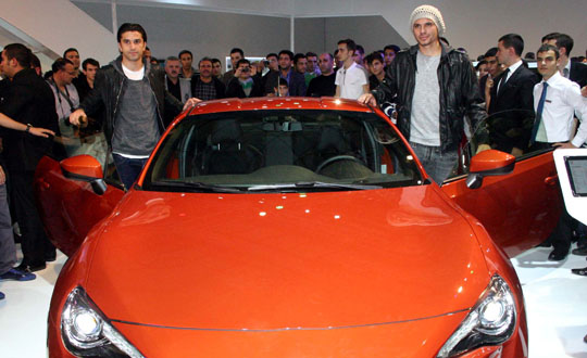 Beiktal futbolcular Autoshow'da