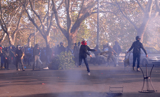 Roma'da rencilerle polis att