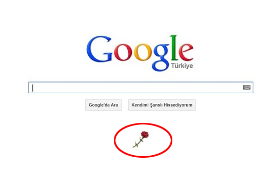 Google'dan tek karanfil' aklamas