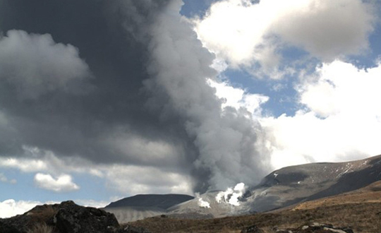 Tongariro Yanarda korkuttu