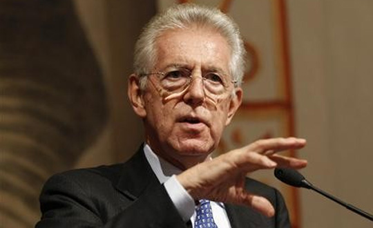 Babakan Monti'nin istifa karar, Milano Borsas'n sarst