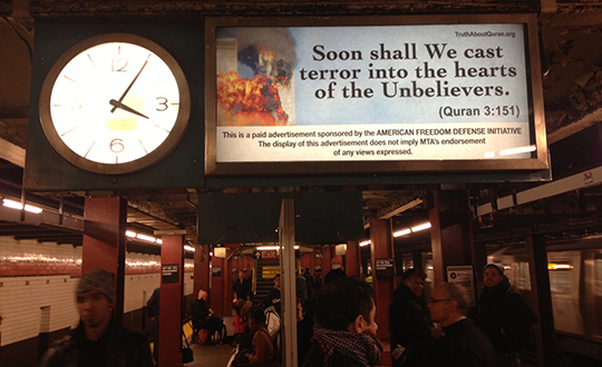 New York metrosunda slam' terrle zdeletirme giriimi 