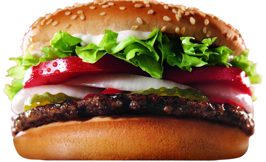 Burger King at eti yedirmi!