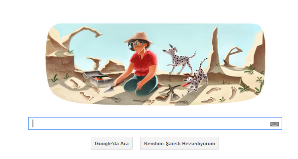 Google Mary Leakey'in 100. doum gnne zel yle bir doodle hazrlad ki...