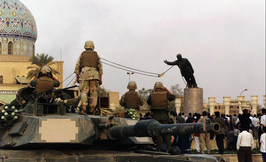 Saddam balyozla ykan adam pimanm dedi
