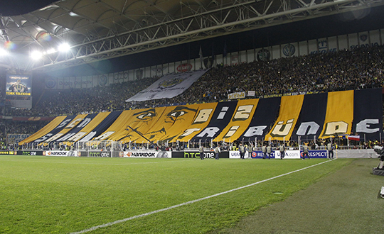 Fenerbahe - Lazio manda muhteem kareografi! 'Sen sahada, biz tribnde'