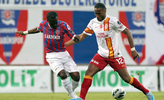 Kardemir Karabkspor - Galatasaray manda bir gol vard! Sneijder'in goln izle