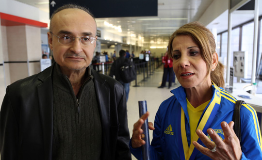 Trk atlet ve ei Boston'daki dehet anlarn anlatt