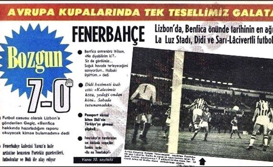 Eski Benfica'l 7-0'lk ma anlatt