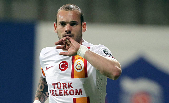 Galatasaray'da en gzel goller Sneijder'dan