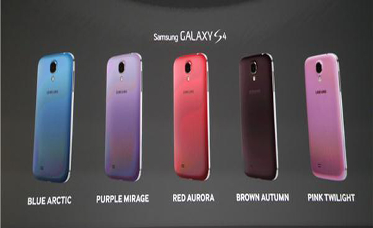 Samsung Galaxy S4'e yeni renkler ekledi