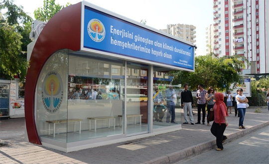 Adana'da klimal durak hizmeti