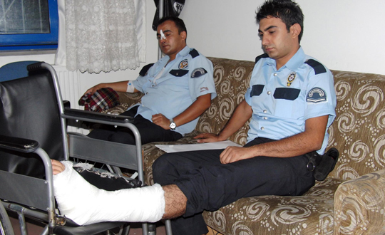 Karakolda kavga: 2'si polis 5 yaral