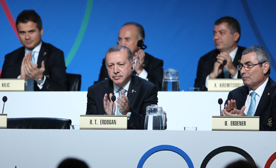 Erdoan IOC yelerinin sorularn yantlad