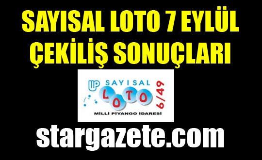 Saysal Loto 7 Eyll ekilii  te sonular burada Milli Piyango daresi (mpi)