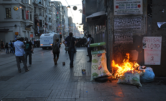 Taksim'de polis mdahale etti