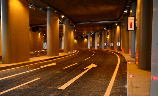 Taksim'de trafik yer altna indi 