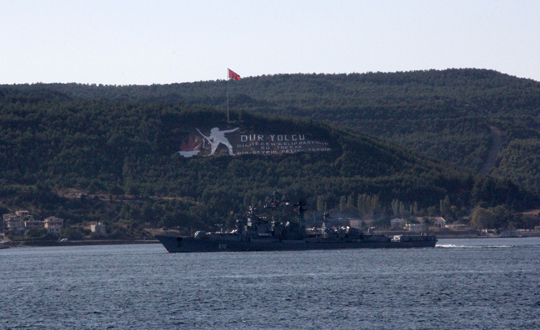 Rus sava gemisi anakkale Boaz'ndan geti