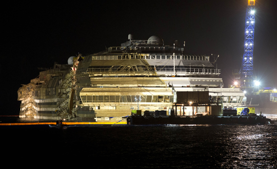 Costa Concordia gemisi sonunda dorultuldu