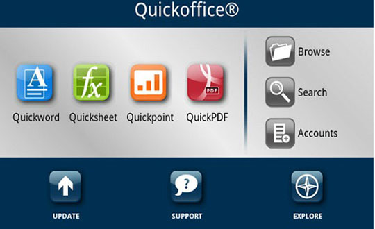 Quickoffice artk cretsiz!