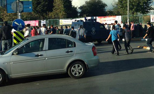 stanbul'da kprde bomba alarm!