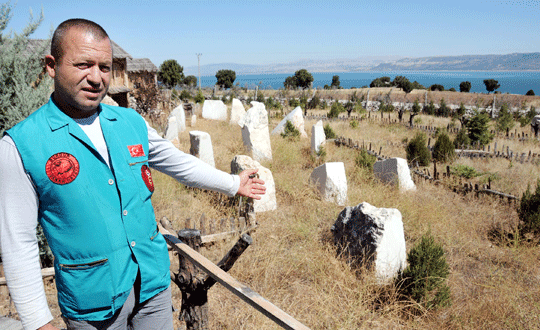 Domam bebeklerin mermer ta sergileniyor