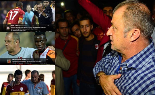 Galatasarayl futbolculardan Terim'e duygusal veda