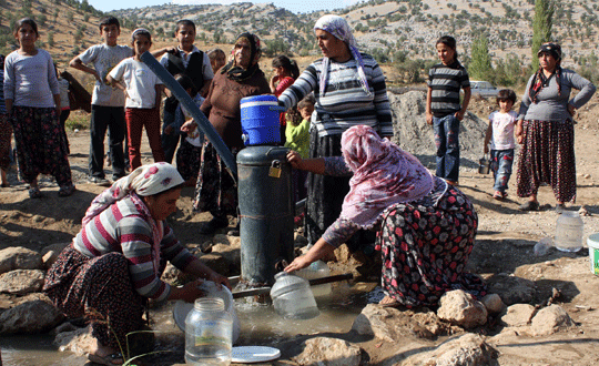 Adyaman'da kyllerin su ilesi