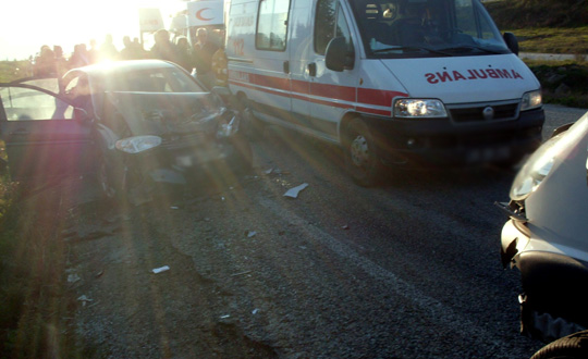 Krehir'de trafik kazas: 5 yaral 