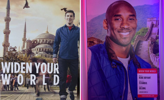 THY'nin Messi ve Kobe'li reklam filmi ve yeni slogan
