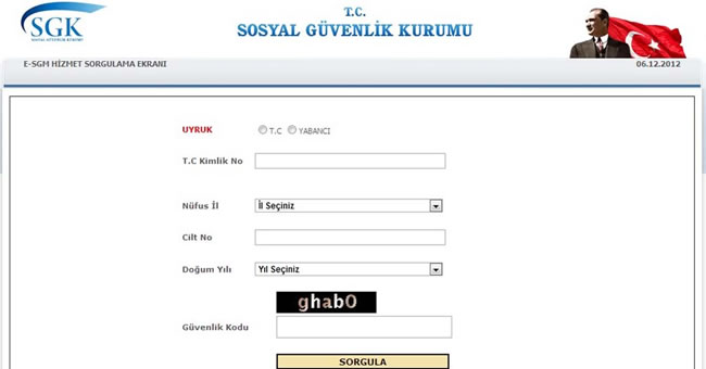 SGK sorgulama ifresiz sgk sorgulama TC no ile sgk sorgulama
