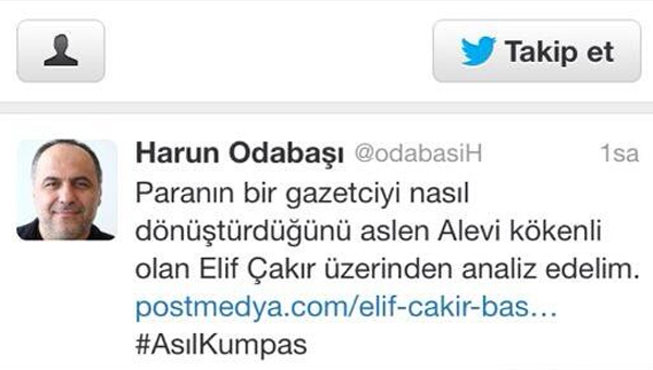 Medyada grlmemi skandal: Zaman yazarndan utan verici tweet