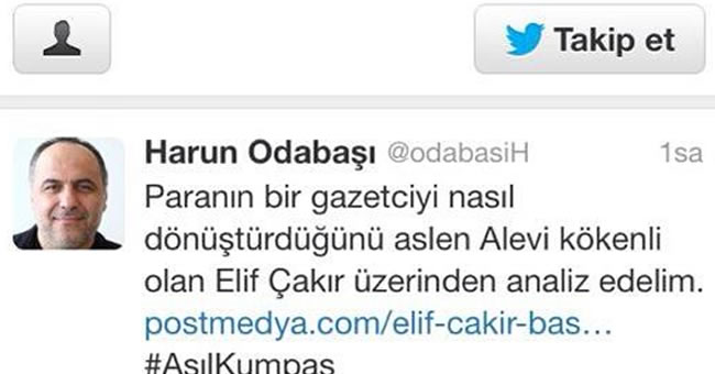Zaman yazarndan ok eden tweet!