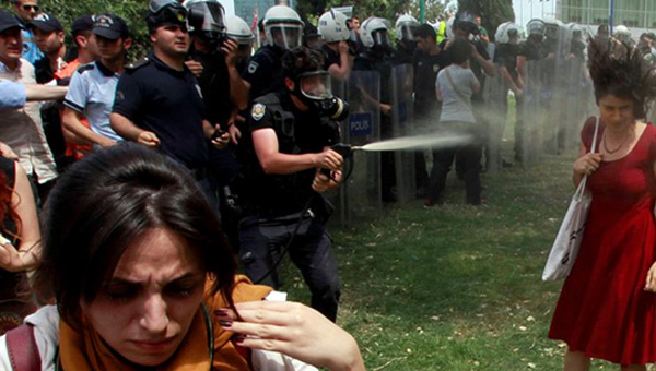 Gezi'de Krmzl Kadn'a gaz skan polis kim?