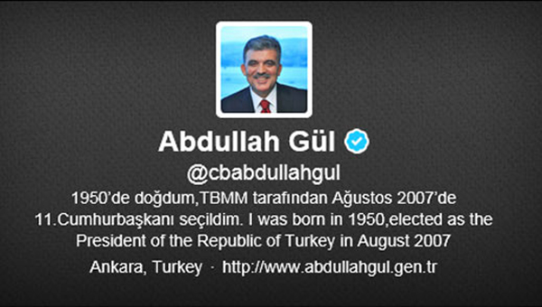 Abdullah Gl' Twitter'da 'unfollow' ettiler