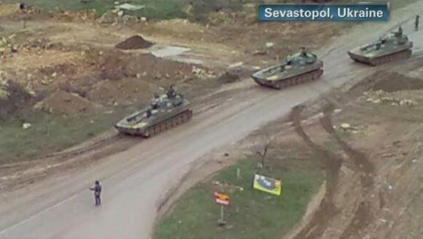 Krm'la ilgili fla gelime: Rus tanklar Ukrayna topraklarnda