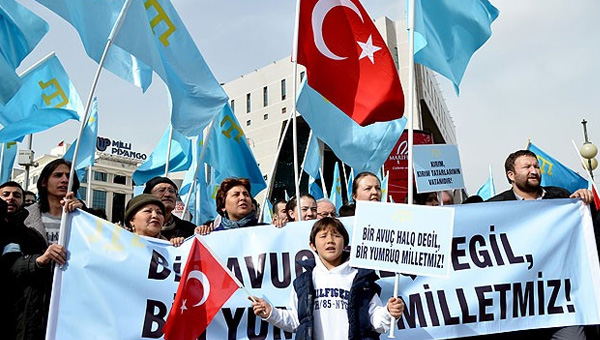 Ankara'da Krm protestosu