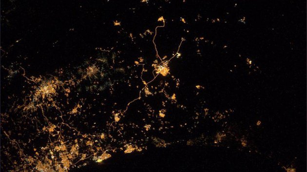 Gazze'deki atee uzaydan bak