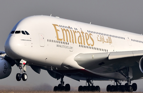 Emirates A380 ile nokta rekoru krd.