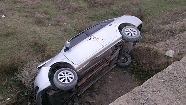 Kahramanmara'ta otomobil devrildi: 6 yaral     